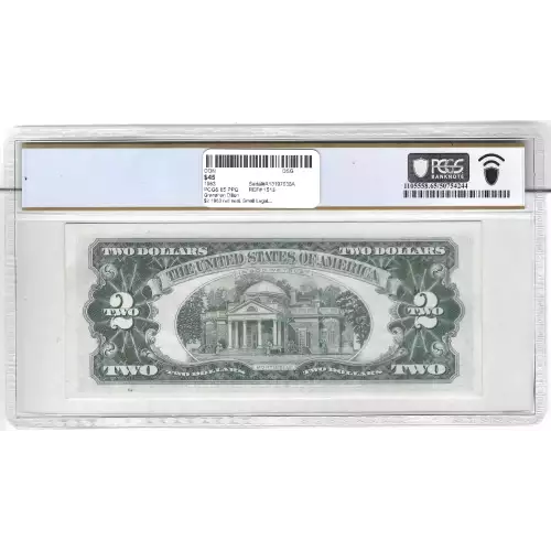 $2 1963 red seal. Small Legal Tender Notes 1513 (2)