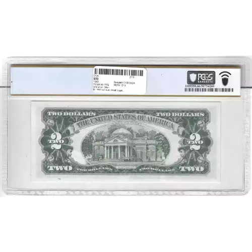 $2 1963 red seal. Small Legal Tender Notes 1513 (2)