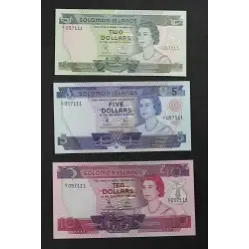 2 Dollars ND (1977), 1977; 1981 ND Issue a. Issued note Solomon Islands 5 (3)