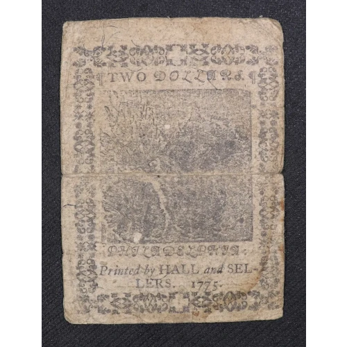 $2 November 29, 1775  CONTINENTAL CURRENCY CC-12 (3)