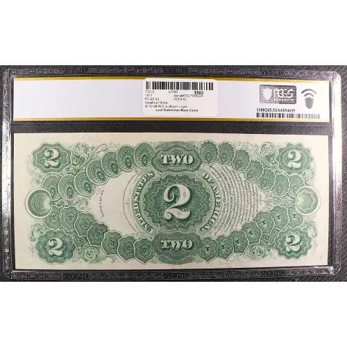 $2  Small Red, scalloped Legal Tender Issues 60