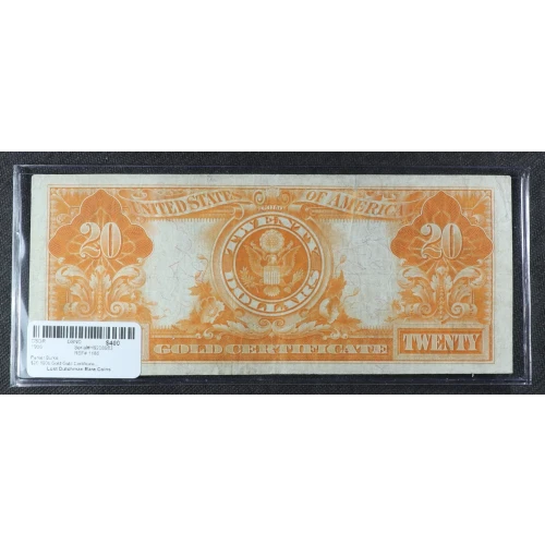 $20 1906 Gold Gold Certificates 1185