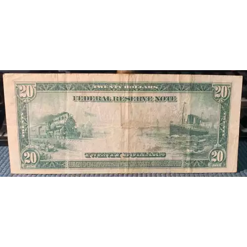 $20 1914 Red Seal Federal Reserve Notes 1011A