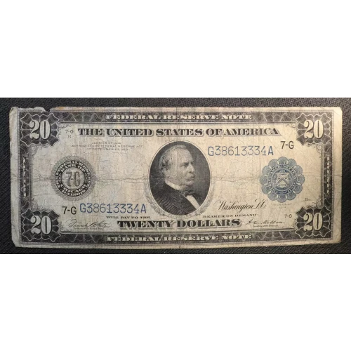 $20 1914 Red Seal Federal Reserve Notes 991A