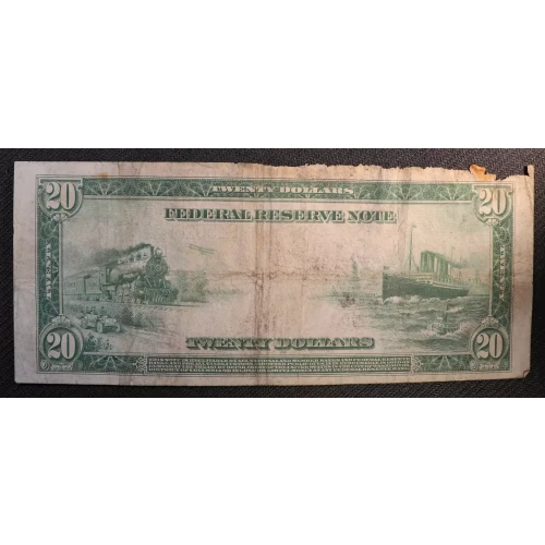 $20 1914 Red Seal Federal Reserve Notes 991B