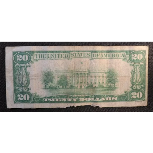 $20 1928 gold seal. Small Size Gold Certificates 2402