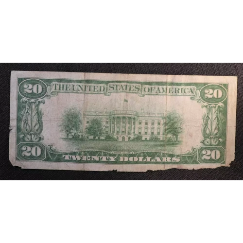 $20 1928 gold seal. Small Size Gold Certificates 2402 (2)