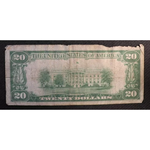 $20 1928 gold seal. Small Size Gold Certificates 2402 (2)