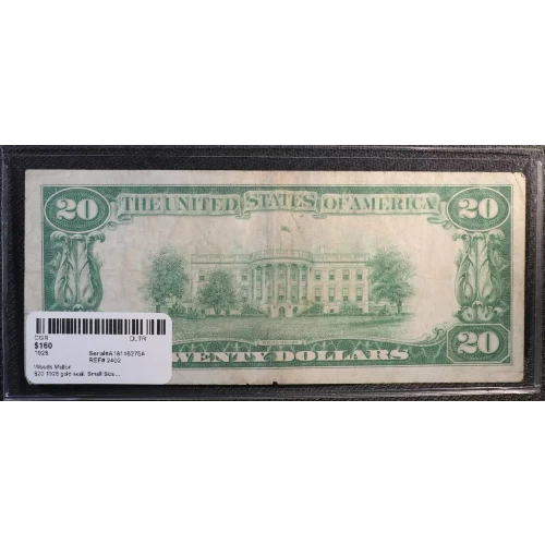 $20 1928 gold seal. Small Size Gold Certificates 2402 (2)