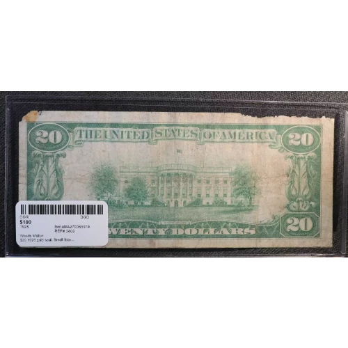 $20 1928 gold seal. Small Size Gold Certificates 2402 (3)