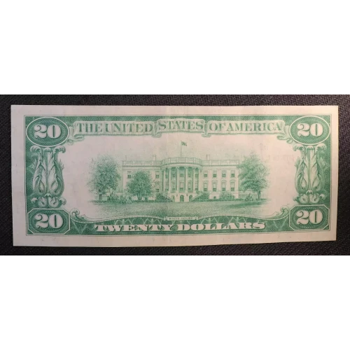 $20 1929 small brown seal. Small National Bank Notes 1802-1 (3)
