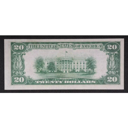 $20 1929 small brown seal. Small National Bank Notes 1802-1 (3)