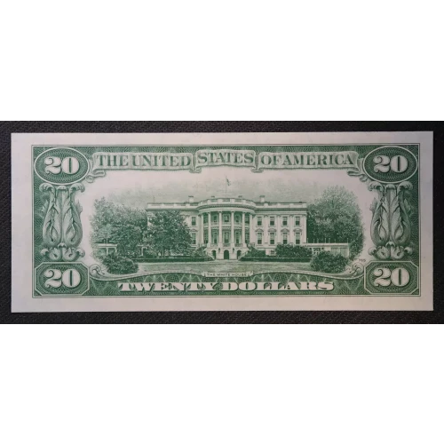 $20 1950 blue-Green seal. Small Size $20 Federal Reserve Notes 2059-A (3)