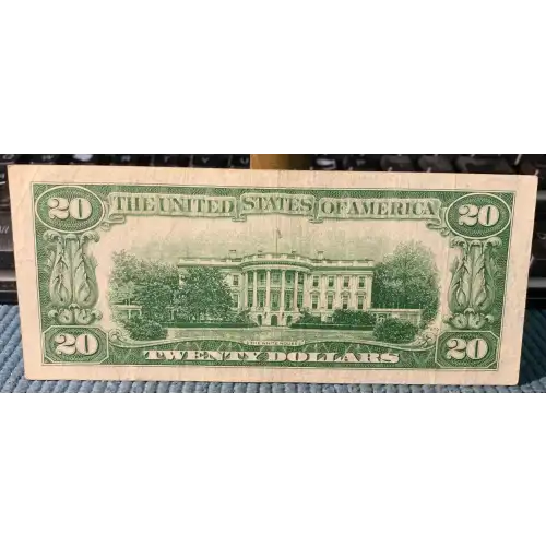 $20 1950 blue-Green seal. Small Size $20 Federal Reserve Notes 2059-A*