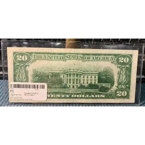 $20 1950 blue-Green seal. Small Size $20 Federal Reserve Notes 2059-A* (3)