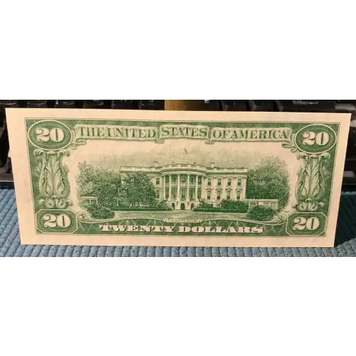 $20 1950 blue-Green seal. Small Size $20 Federal Reserve Notes 2059-A (2)