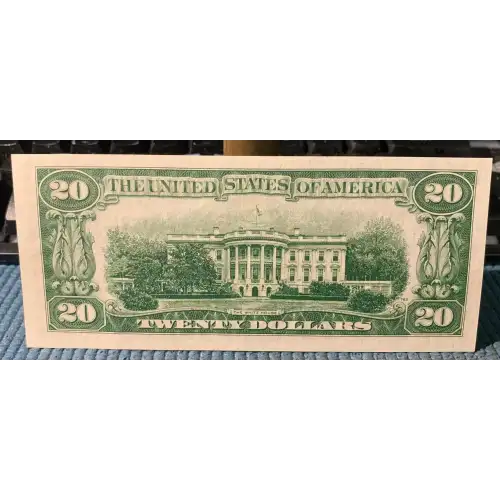 $20 1950 blue-Green seal. Small Size $20 Federal Reserve Notes 2059-A (3)