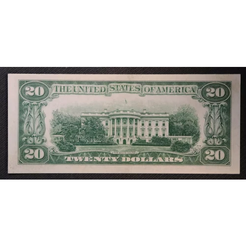 $20 1950 blue-Green seal. Small Size $20 Federal Reserve Notes 2059-C (3)