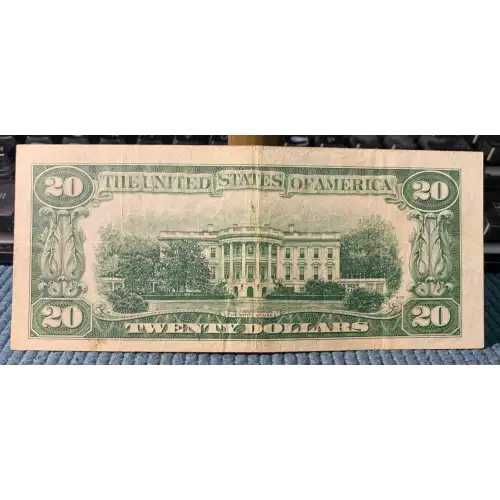 $20 1950 blue-Green seal. Small Size $20 Federal Reserve Notes 2059-C* (3)