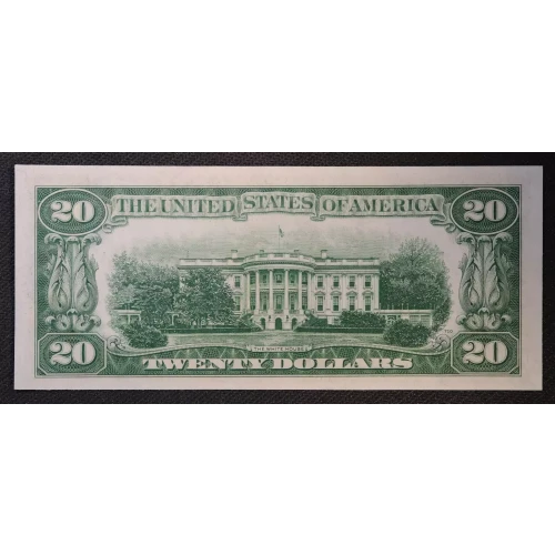 $20 1950 blue-Green seal. Small Size $20 Federal Reserve Notes 2059-D (2)