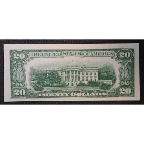 $20 1950 blue-Green seal. Small Size $20 Federal Reserve Notes 2059-G (2)