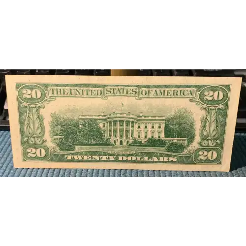 $20 1950 blue-Green seal. Small Size $20 Federal Reserve Notes 2059-L