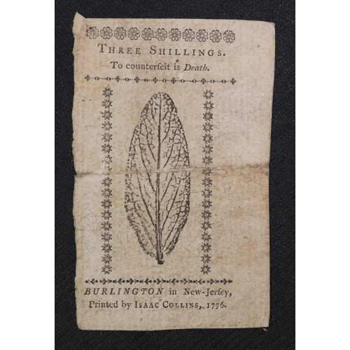 3s March 25, 1776  COLONIAL CURRENCY NJ-177 (2)