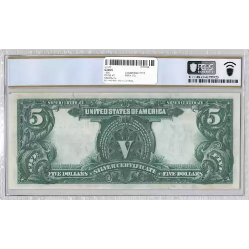 $5 1899 Blue Silver Certificates 279