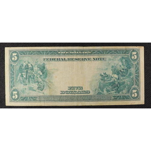 $5 1914 Blue Seal Federal Reserve Notes 865 (2)