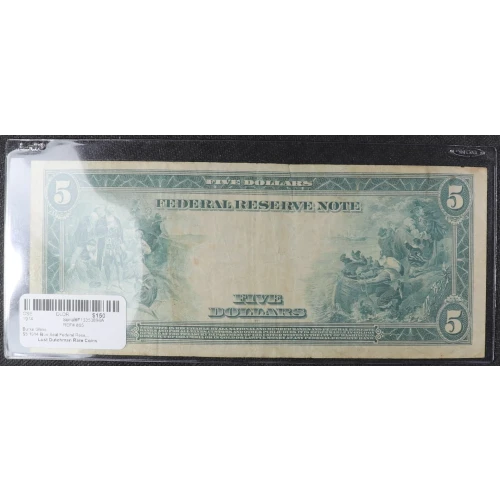 $5 1914 Blue Seal Federal Reserve Notes 865