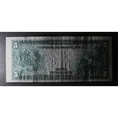 $5 1914 Blue Seal Federal Reserve Notes 871A (4)