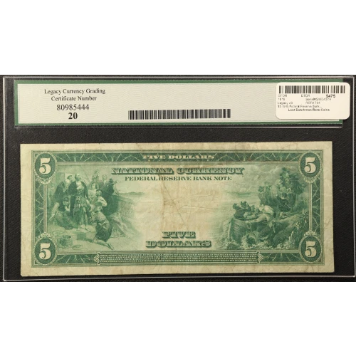 $5 1918  Federal Reserve Bank Notes 794