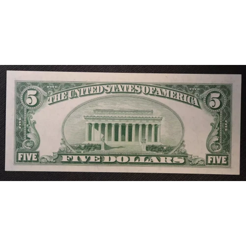$5 1934-D. blue-Green seal. Small Size $5 Federal Reserve Notes 1961-A (2)