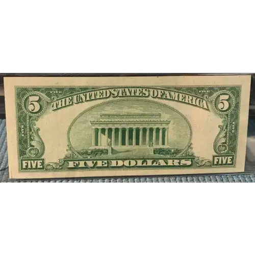 $5 1950 blue-Green seal. Small Size $5 Federal Reserve Notes 1961-G* (3)