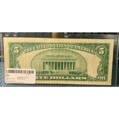 $5 1950 blue-Green seal. Small Size $5 Federal Reserve Notes 1961-I* (3)