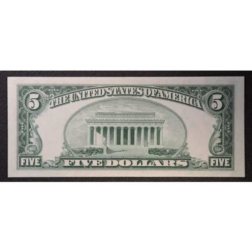 $5 1953-A blue seal. Small Silver Certificates 1656