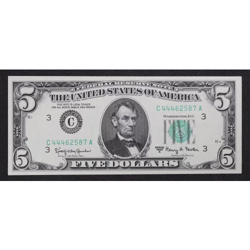 $5 1963-A.  Small Size $5 Federal Reserve Notes 1968-C