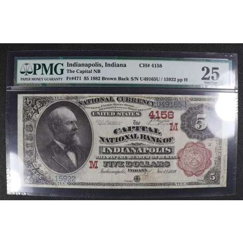 $5  Brown Seal and Brown Back Second Charter Period 471