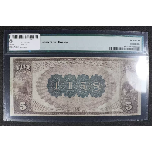 $5  Brown Seal and Brown Back Second Charter Period 471 (2)