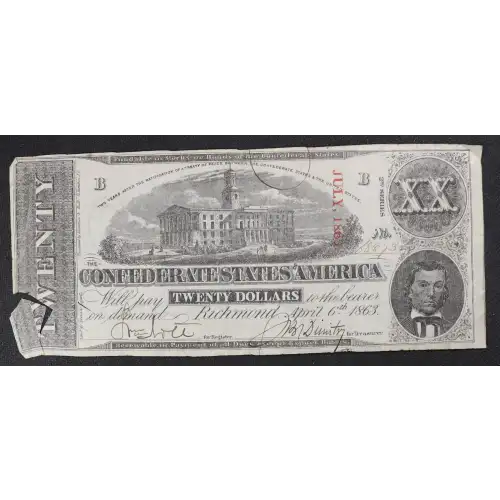 $5   Issues of the Confederate States of America CS-60 (3)