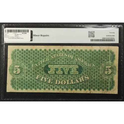 $5   Legal Size Notes The Demand Notes of 1861 2 (2)