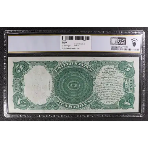 $5  Small Red, scalloped Legal Tender Issues 91