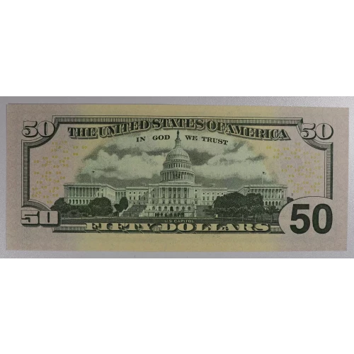$50 2004 blue-Green seal. Small Size $50 Federal Reserve Notes 2128-G* (2)