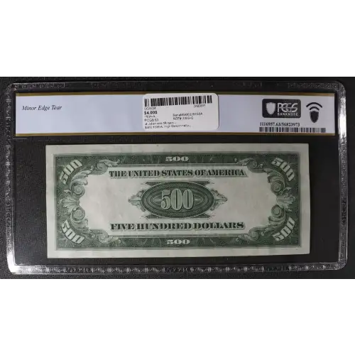 $500 1934-A.  High Denomination Notes 2202-G
