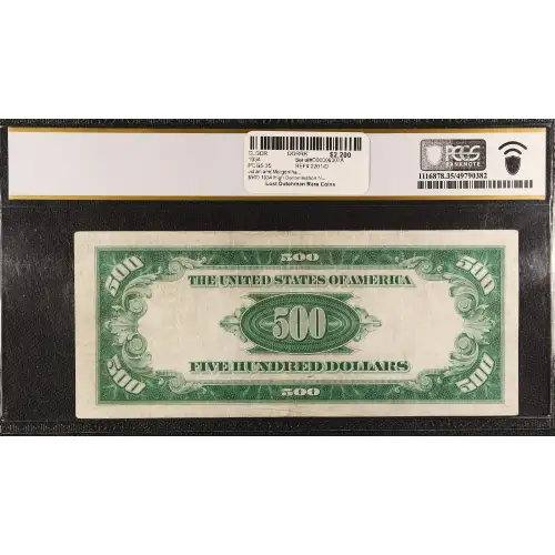 $500 1934  High Denomination Notes 2201-D