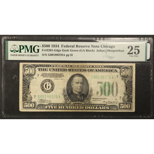 $500 1934  High Denomination Notes 2201-G (2)