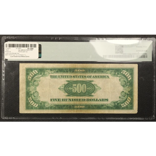 $500 1934  High Denomination Notes 2201-G