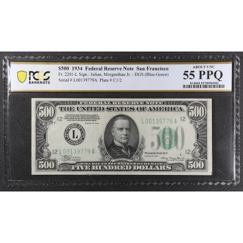 $500 1934  High Denomination Notes 2201-L (2)