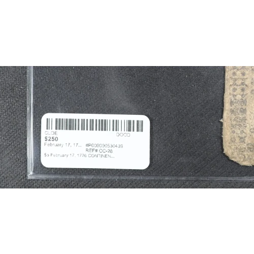 $6 February 17, 1776  CONTINENTAL CURRENCY CC-28