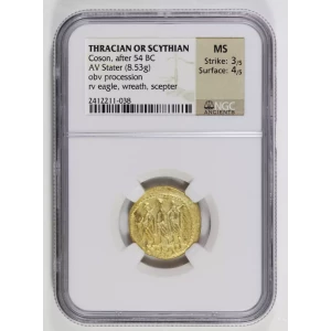 440-404 BC-Attica, Athens Athena/Owl NGC AU-58 - Lost Dutchman